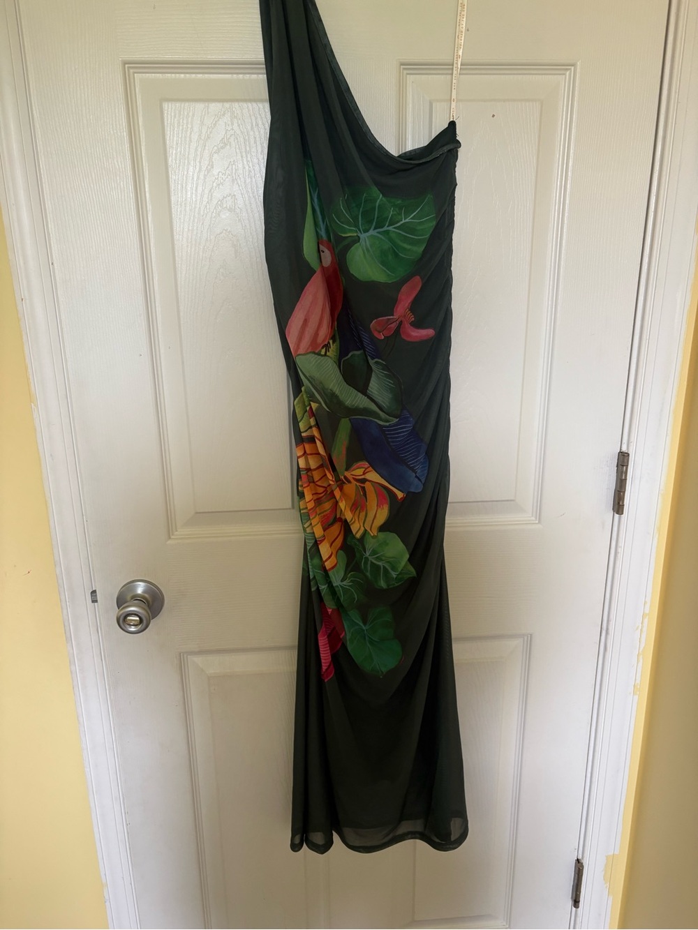 Farm Rio Women’s One-Shoulder Tropical Print Maxi Dress - Green - Picture 3 of 7